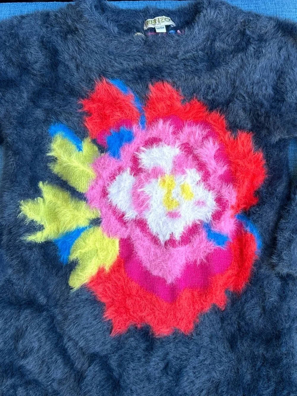 Kenzo Kids ~ Flower Sweater Dress ~ 4 Years ~ Soft Plush Fabric